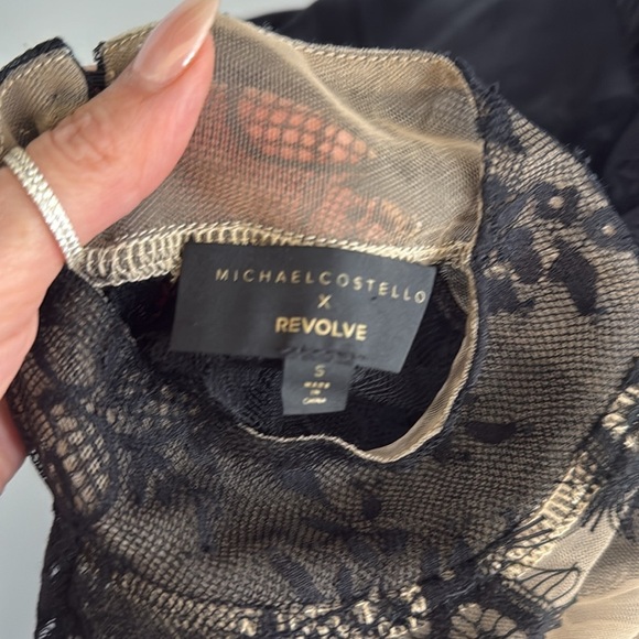 Michael Costello x Revolve Helix Mini Dress Black Size Small - Picture 8 of 10